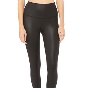 Alo yoga high waist glossy airbrush legging
